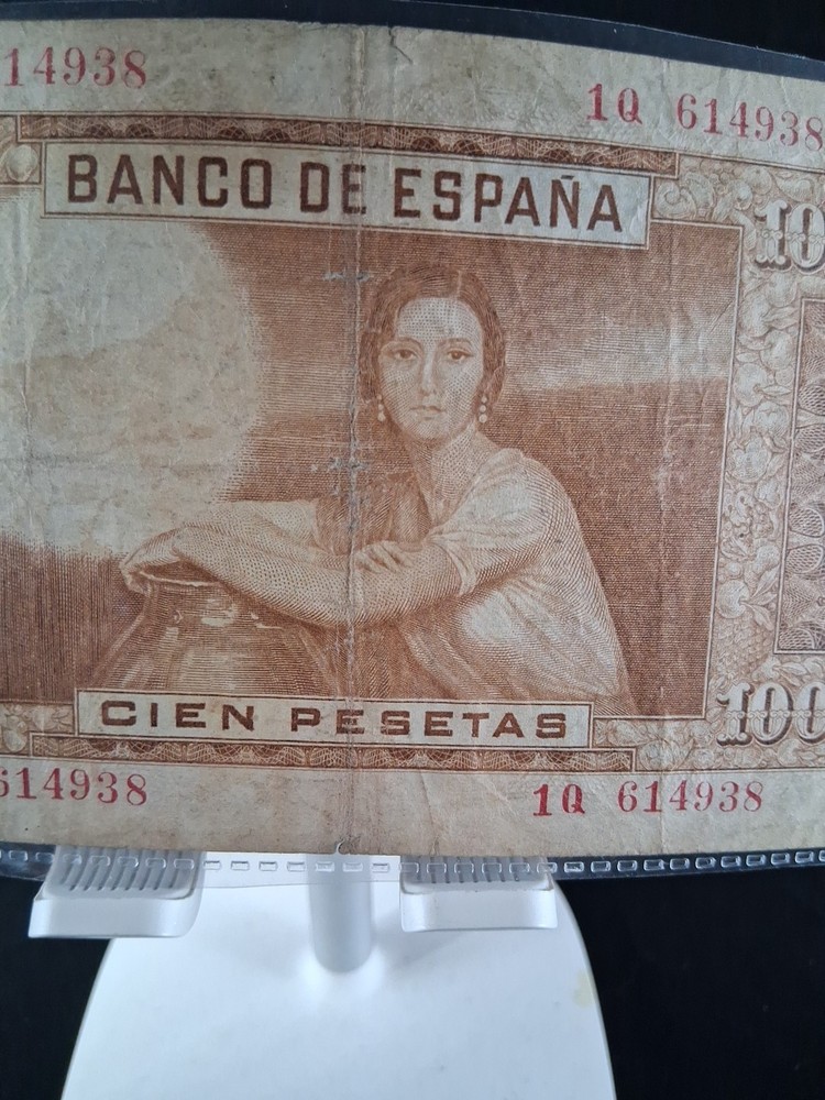 1953 SPAIN 100 PESETAS BANKNOTE