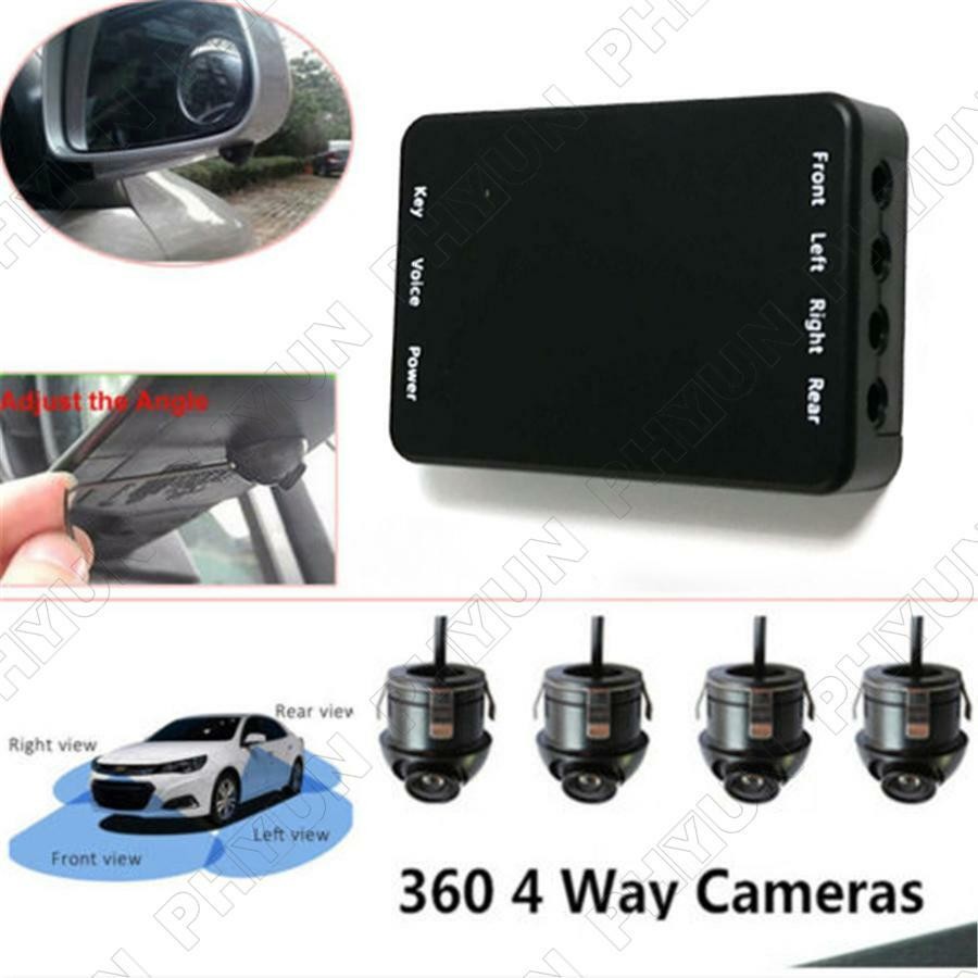 360 Degree Car Parking Panoramic View Rearview 4 Way Camera Control Box System