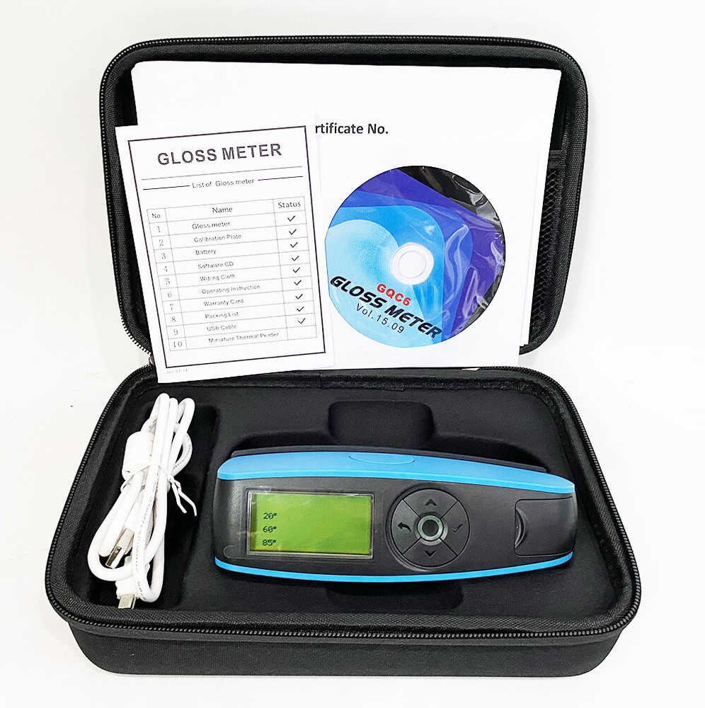 Multi-Angle Gloss Meter with 20°/60°/85° USB Interface for Paint Coating Plastic