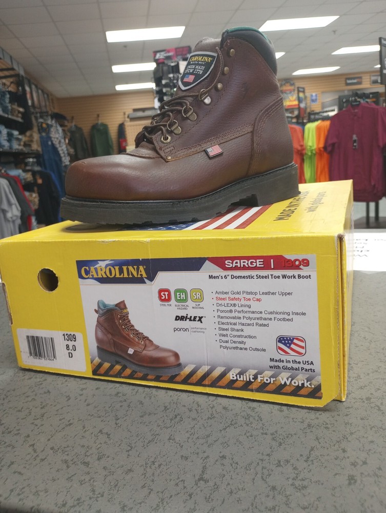 Carolina Men's 6" Steel Toe Work Boot