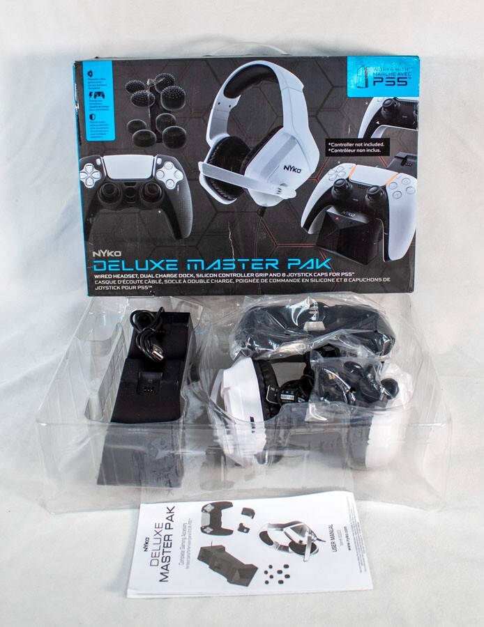 Nyko Accessory Pak for PlayStation 5 | Charge Base | Headset | Controller Cover