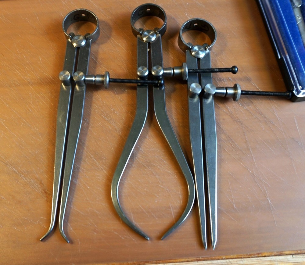 Wood Working Calipers and Helix Compass, excellent condition