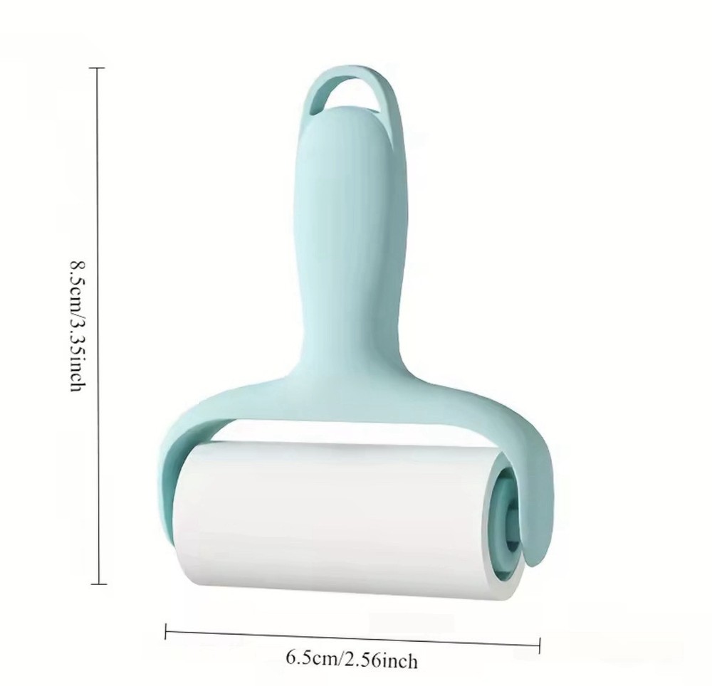 Convenient Mini Lint Roller Tool: 1 Handle + 3 Replacement Rolls.