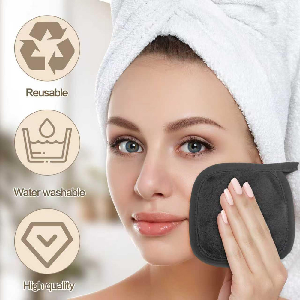 Makeup Remover Cloth 12 Pack, Super Soft and Reusable Microfiber Makeup Remover