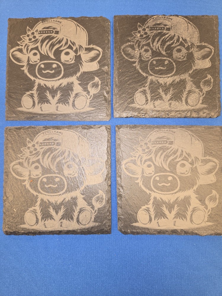 Custom Engraved Slate Coasters