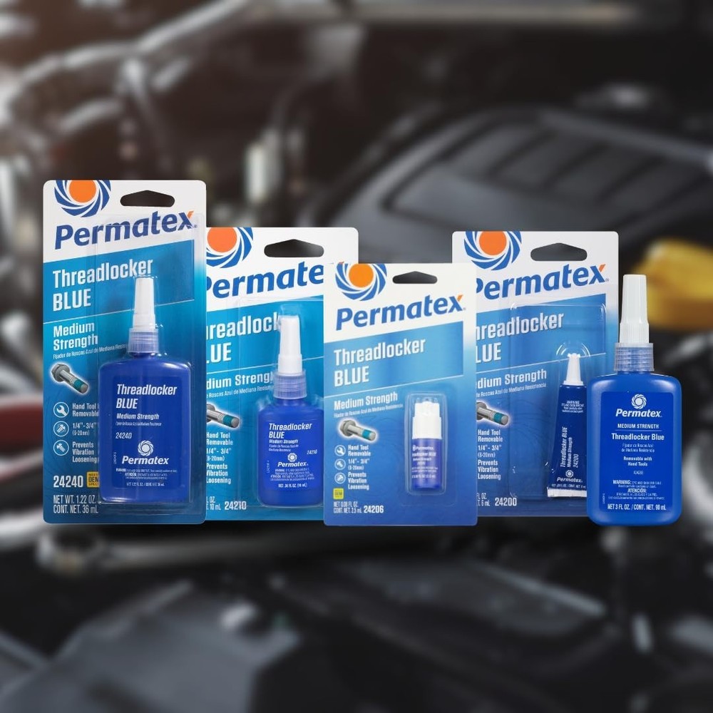 Permatex 24200 Blue Threadlocker Medium Strength Removable 6ml