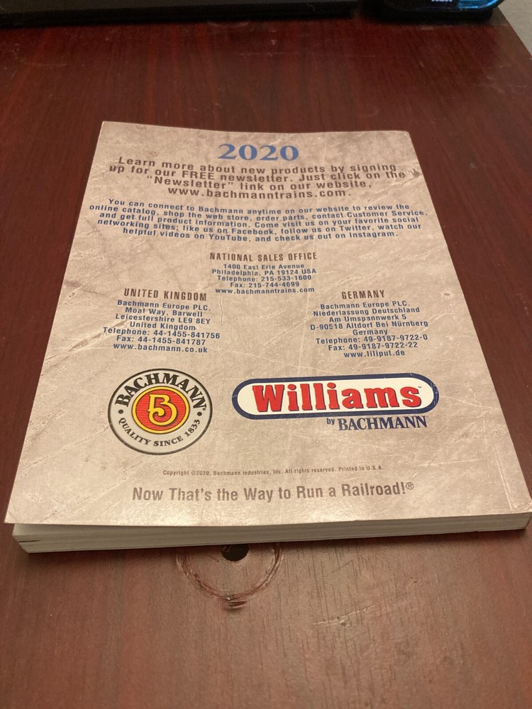 2020 Bachmann & Williams Trains Catalog