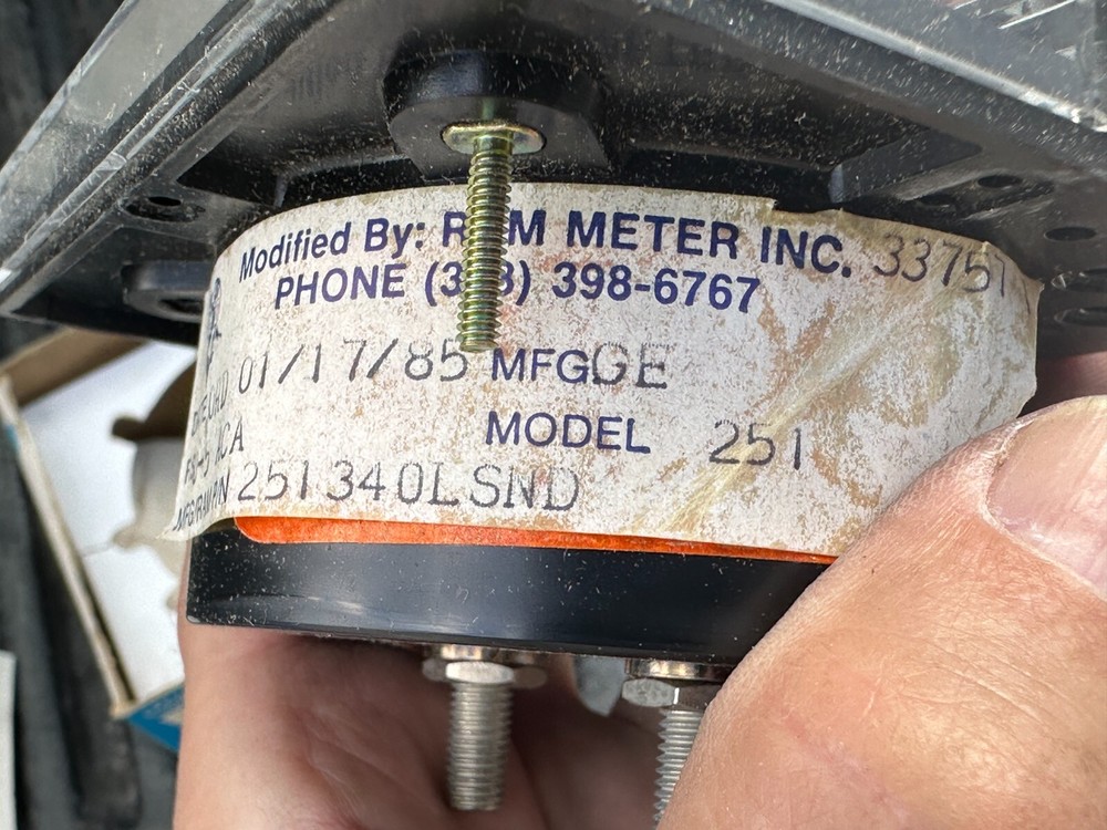 GE 251 Panel Meter, 0-5 ACA, 0-15 ACA Range