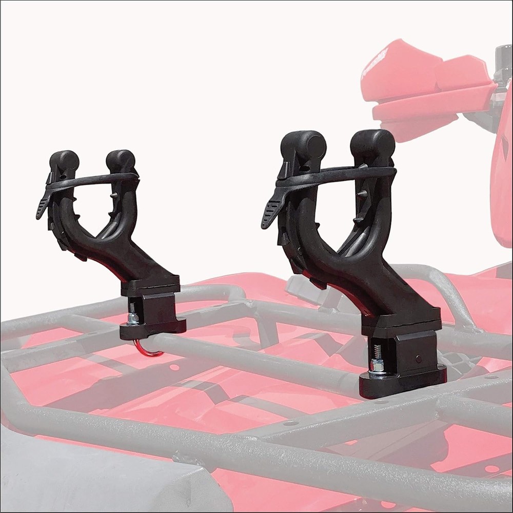 Offset Graspur ATV Gun Rack for Efficient Cargo Space - Lightweight Design