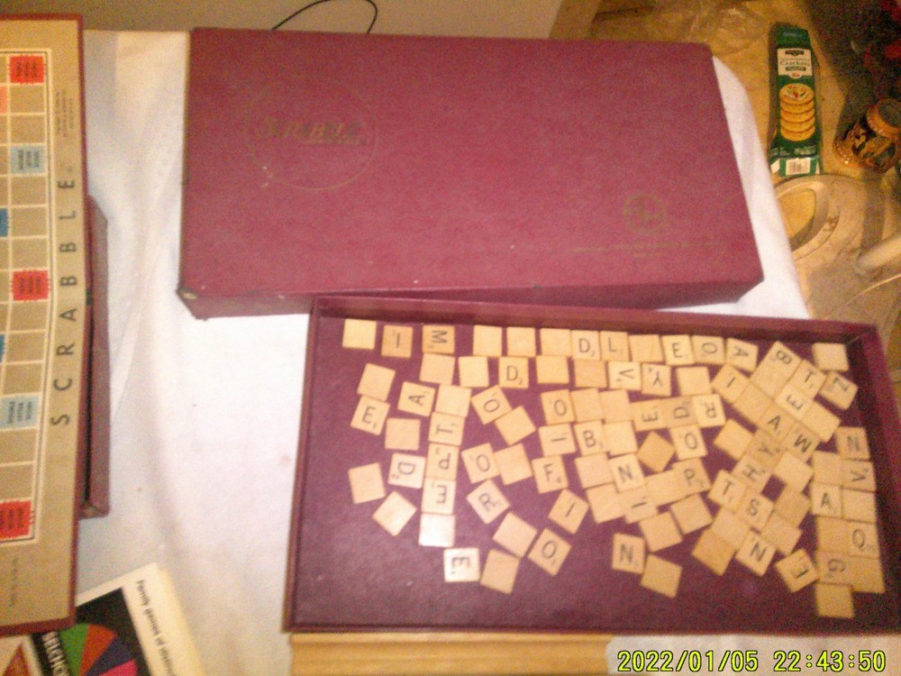 2 VINTAGE SCRABBLE BOARD GAMES