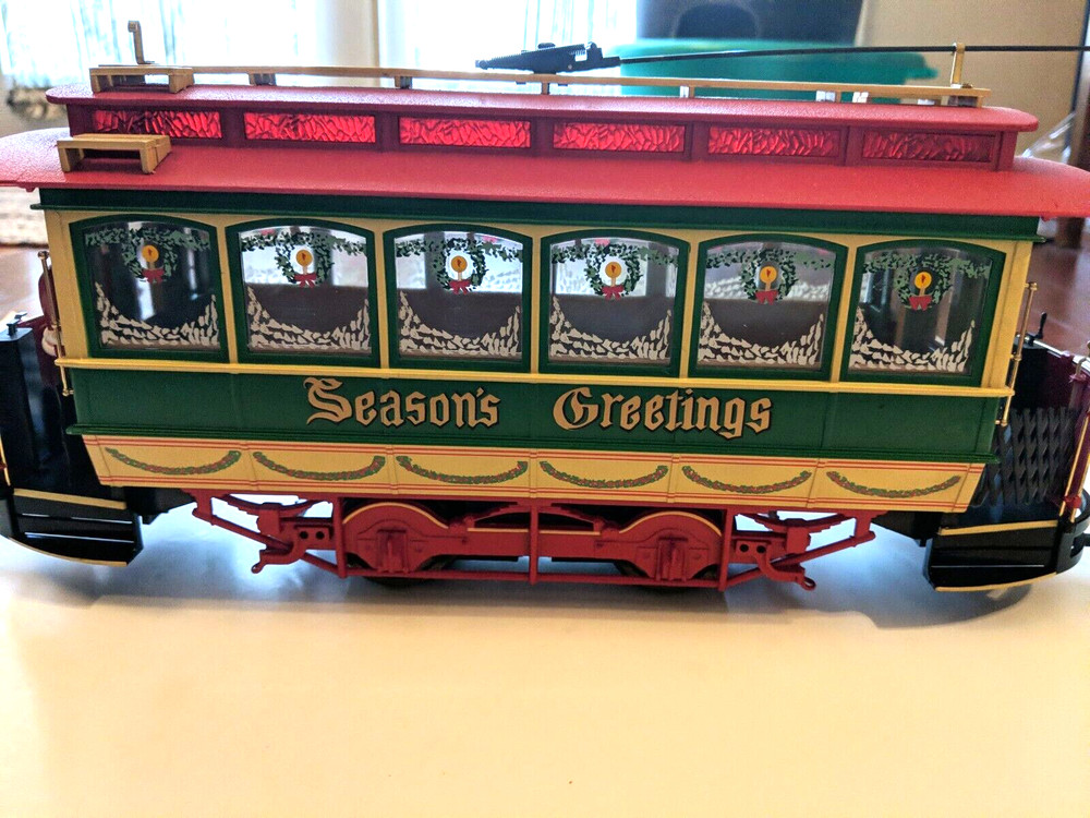 Complete Christmas Trolley Set G Gauge - Track, Controller, Power Pack, Clips