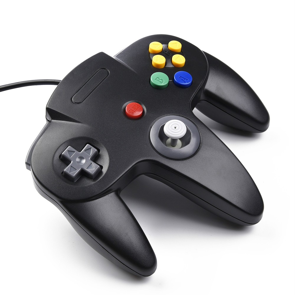 For N64 PC MAC Raspberry Pi Controller Retro Wired USB Classic Games Joystick