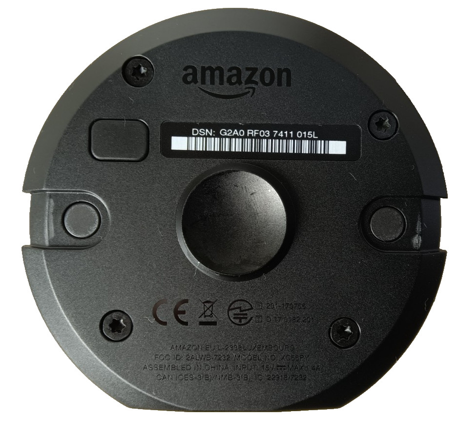 Amazon Echo 2nd Gen XC56PY Smart Speaker w/ Power Cord | tested