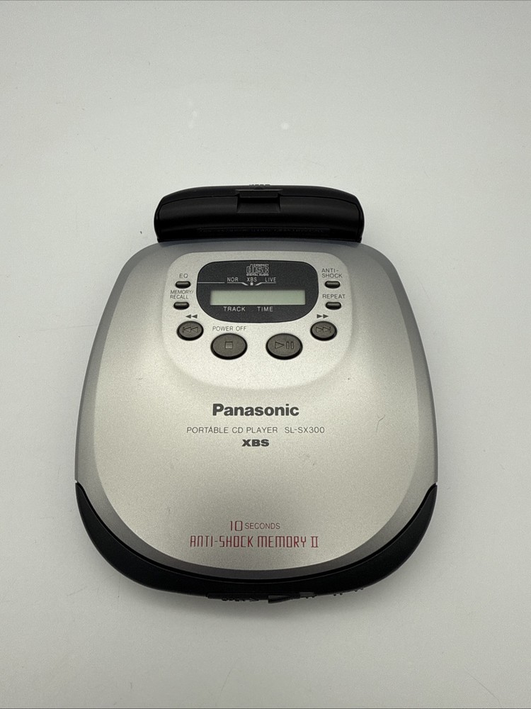 Panasonic Portable CD Player SL-SX300 Silver Bundle - Working