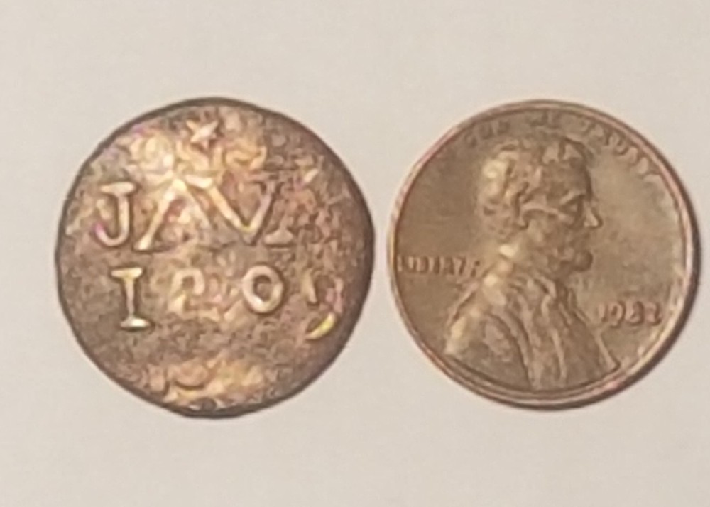 Coin 1 Duit Louis Napoleon Java 1809 combined shipping