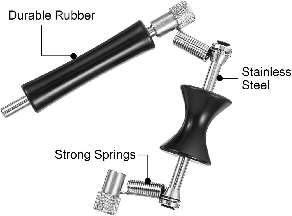 2 Pack Guitar Rolling Capo Sliding Adjustable Rubber and Stainless black