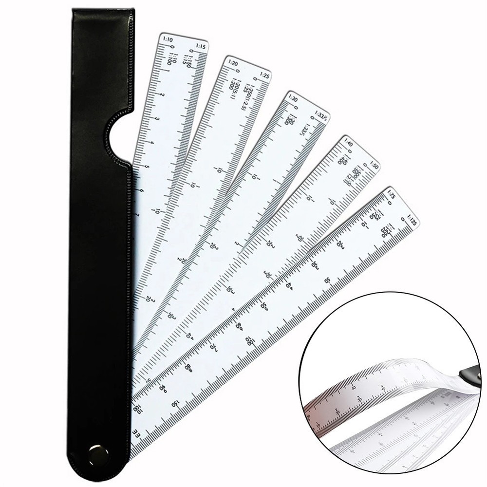 Scale Ruler Shape Multifunctional Parts Replacement Ruler Scale Shape Tools