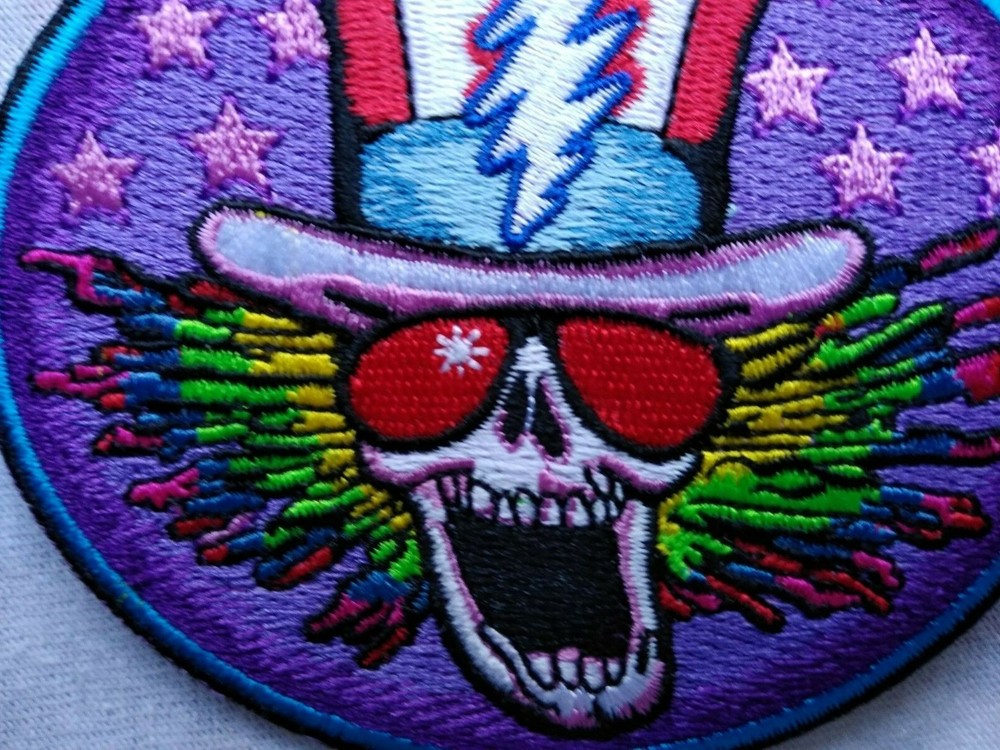 Grateful Dead Psycle Sam 3 x 3.5 Inch Iron On Patch