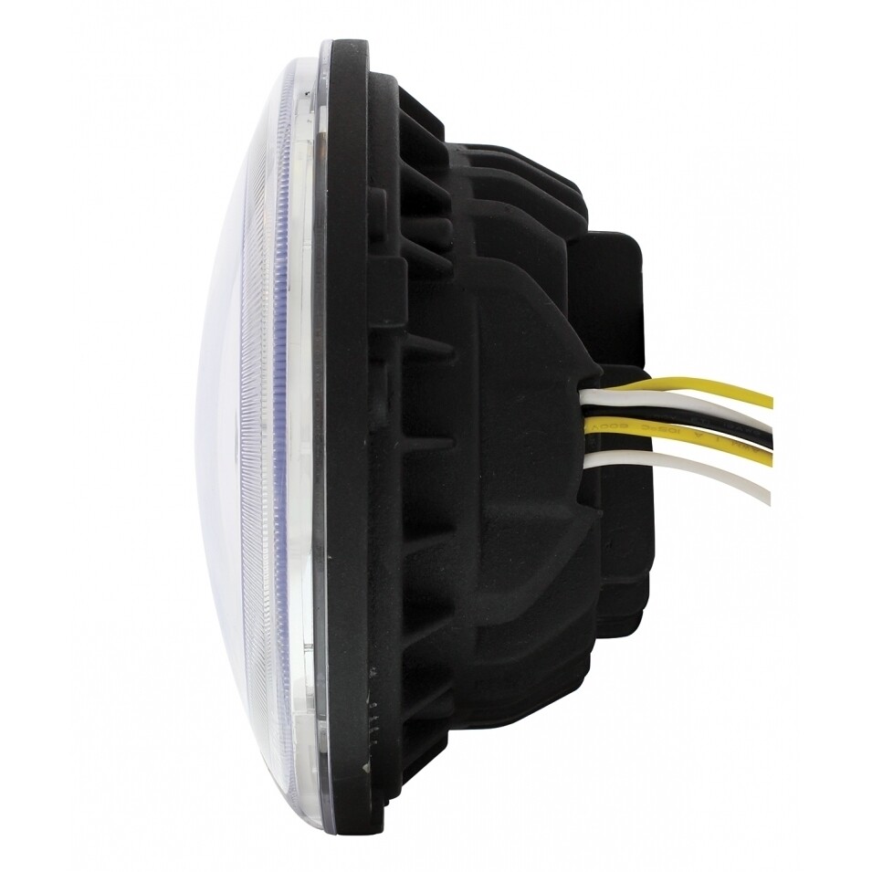 7" High Power LED Projection Headlight with Dual Function LED Halo Ring