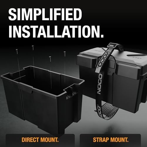 Group 27 12V Marine Battery Storage Box