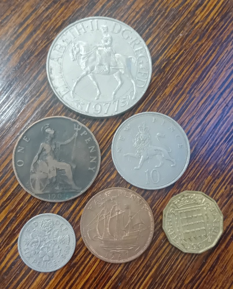 6 X COINS.