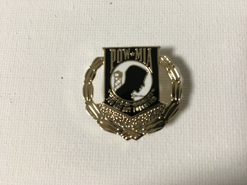 US ARMED FORCES POW MIA FLAG WITH WREATH