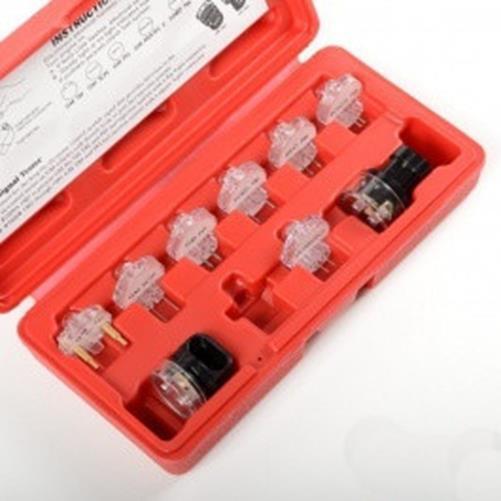 9 Piece Fuel Injection NoID Light Tester Testing Tool Set Kit Lite Injector