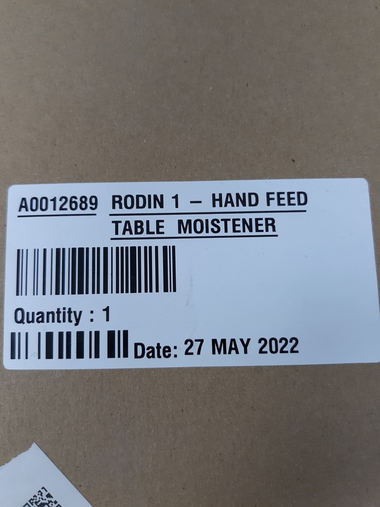 RODIN 1 Hand Feed Table Moistener