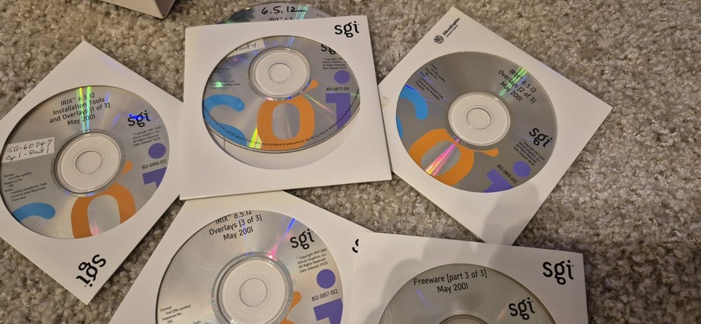 SGI Silicon Graphics IRIX Software Lot , Untested