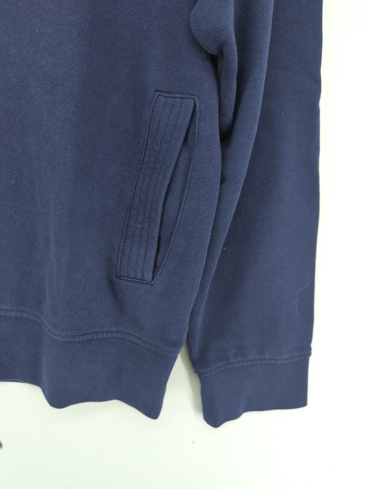 White Stuff Men's Jumper L Blue 100% Cotton Collared Pullover