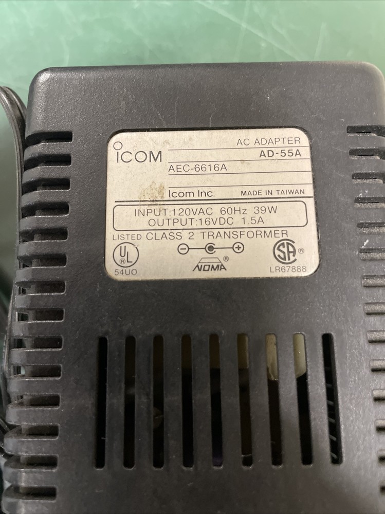ICOM IC R-75 COMMUNICATIONS RECEIVER OEM Power supply Untested