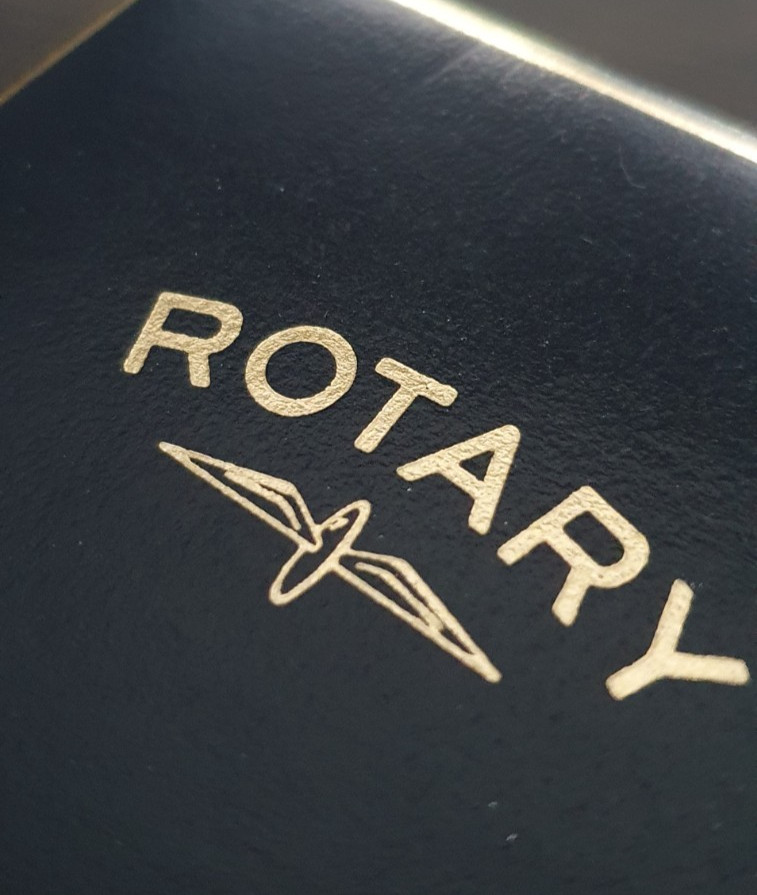 ROTARY WATCH PRESENTATION BOX - BLUE - BOX ONLY - REPLACEMENT GIFT BOX
