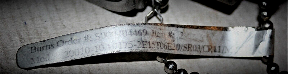 Burns Engineering Thermocouple Assembly Explosion Proof 20010-10A0175......