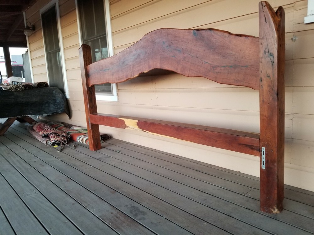 Custom Made King Sized Mesquite Bedframe Set
