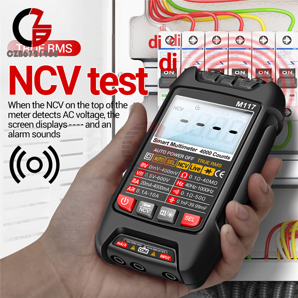 ANENG M117 Digital Multimeter NCV AC/DC Voltmeter Current 4000 Count True RMS