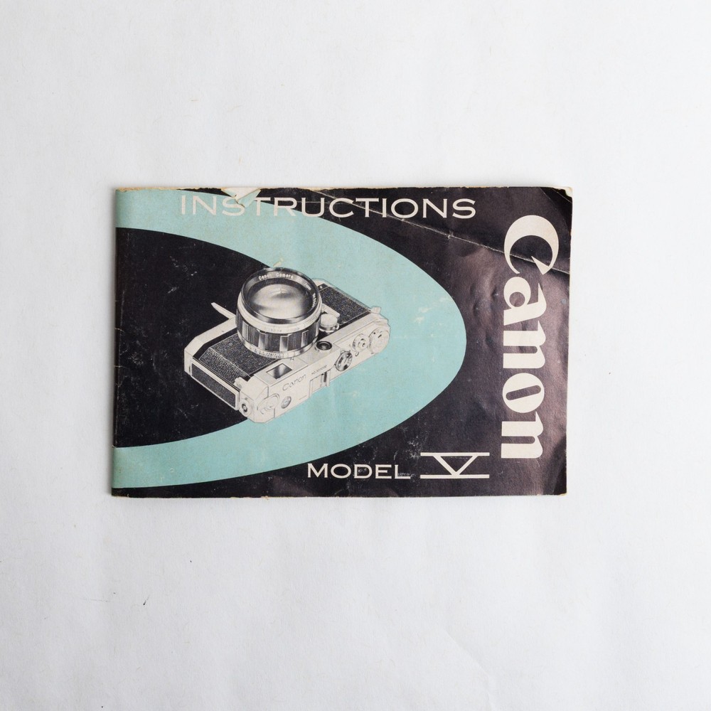 Canon model V Rangefinder instruction book