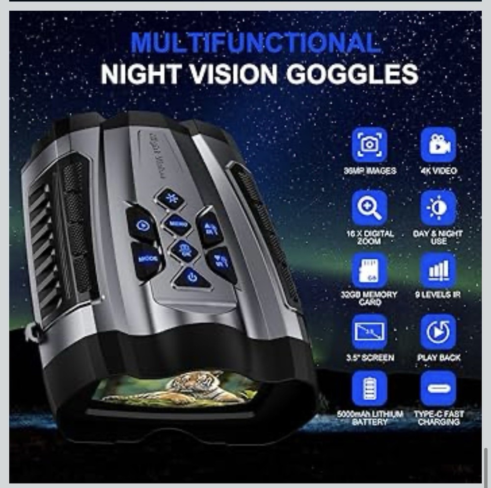 Night Vision Goggles,4K Night Vision