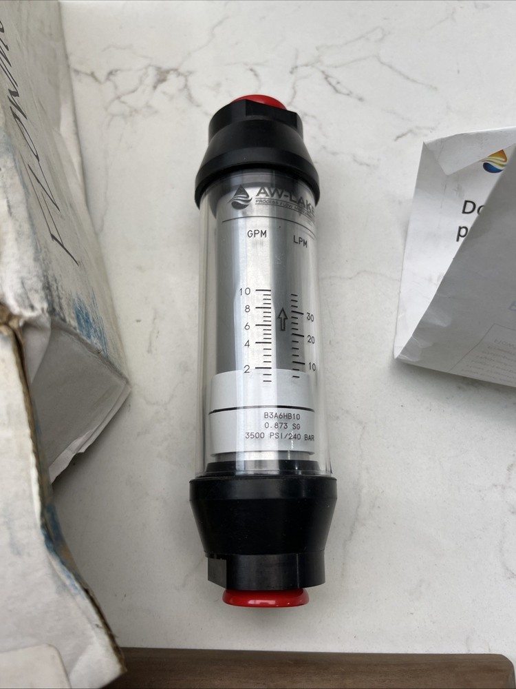AW Lake B3A6HB10 Basic Inline Liquid Variable Area Flow Meter