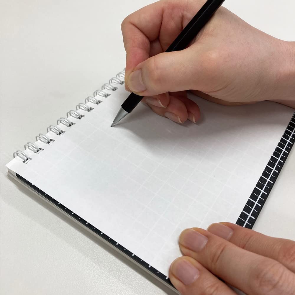 Underlay writing mat B6 black grid WMS-B6-BL