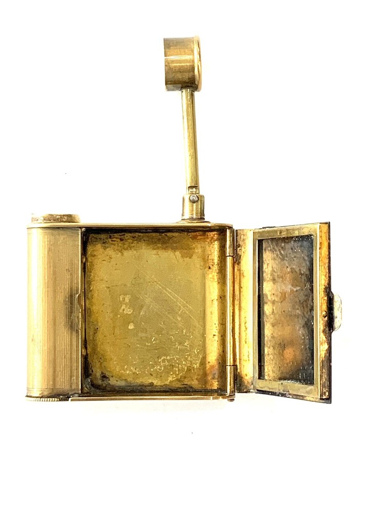 VINTAGE ALFRED DUNHILL VANITY GOLD TONE COMPACT