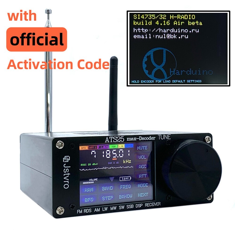 ATS25max-Decoder Si4732 Full Band Radio Rece-iver DSP SW w/ Activation Code ~