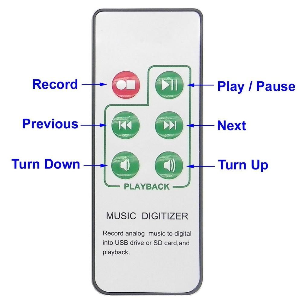 Digital Audio Recorder & CD Converter with Remote Control – Capture & Play Music