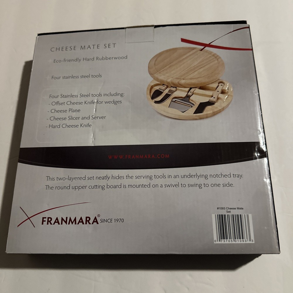 Franmara Cheese Mate Set With Four Stainless Cheese Tools 10 1/2"