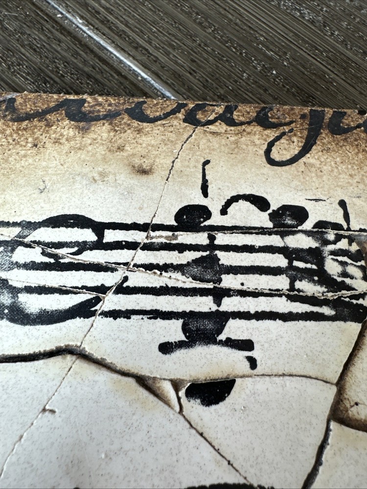 Sid Dickens T-10 Memory Tile Block 1998 "Musical Notation" T10 Retired