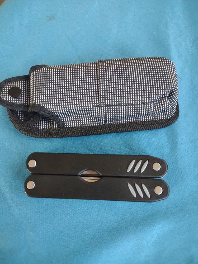 Multi-tool with Belt Clip Case Unbranded Stainless Steel