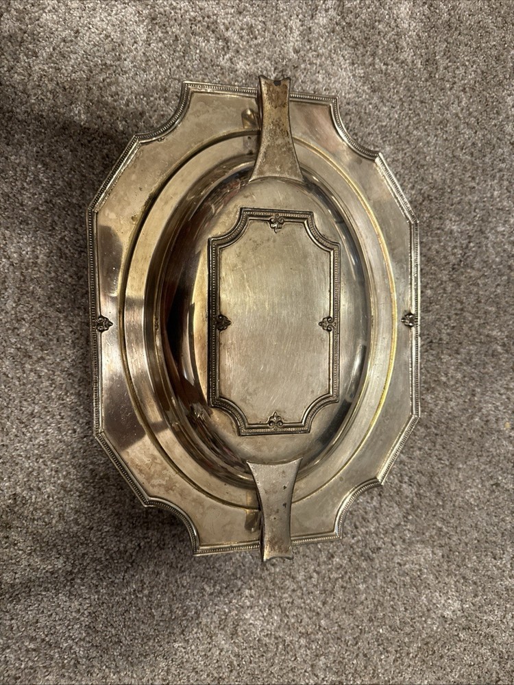 Sheffield Art Deco Silverplate Covered Serving Dish EPNS