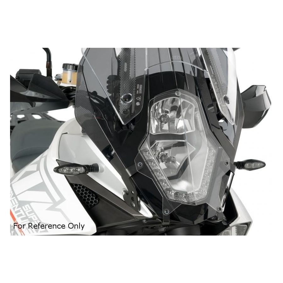 Puig Headlight Protector - Clear, Standard With Mount 8125W