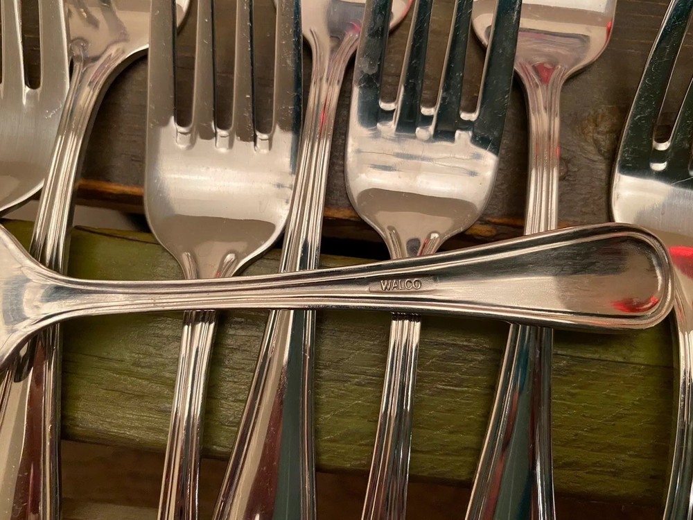 Walco Stainless Round Tip, Lisbon Pattern- (ONE)Salad Fork"@ LOW PRICE" L@@K"
