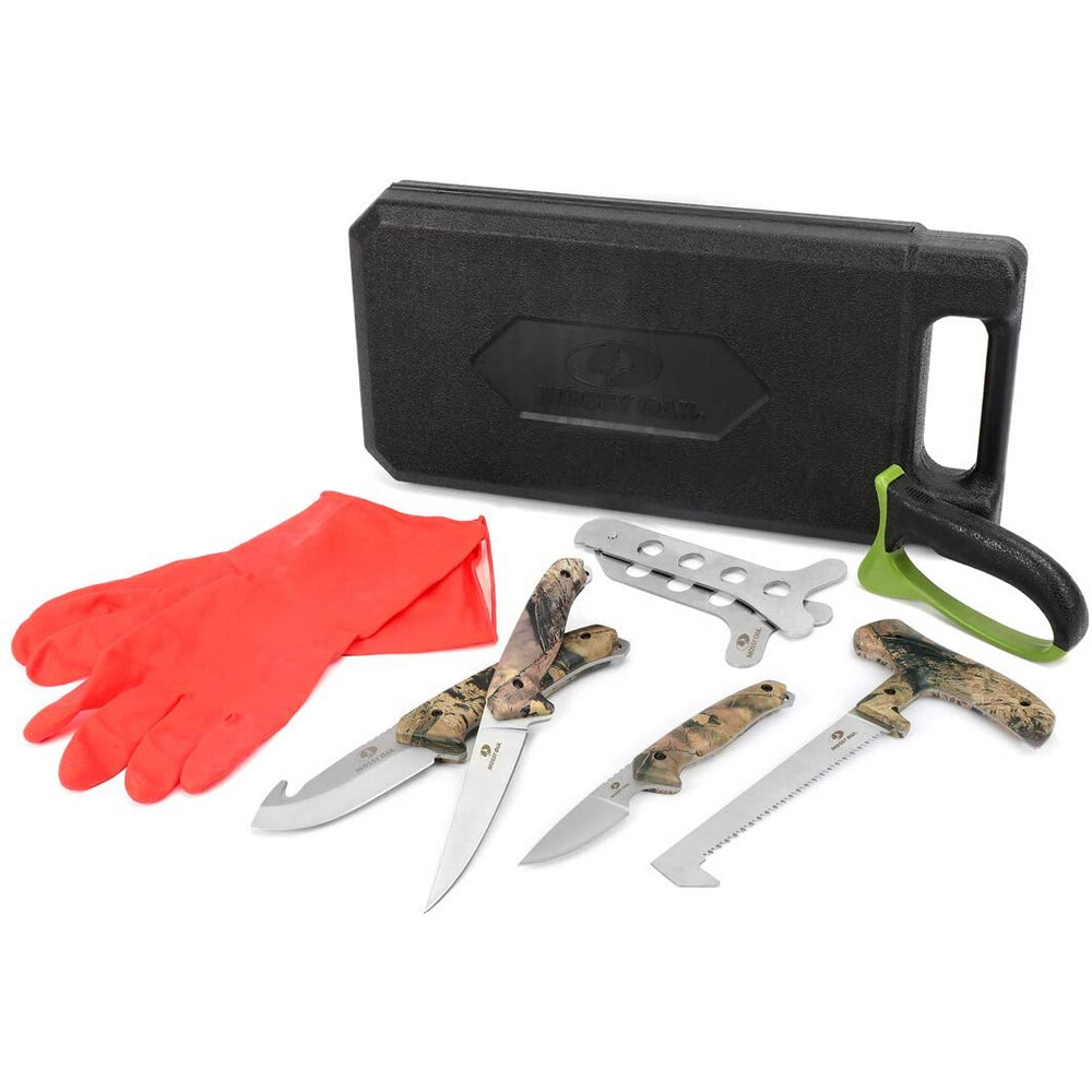 8 Piece Hunting Field Dressing Kit Portable Butcher Game Processor Set With Case