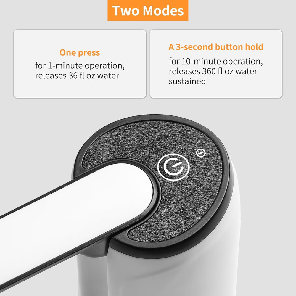 Water Bottle Pump 5 Gallon USB Charging Automatic Drinking Portable Electric Wat